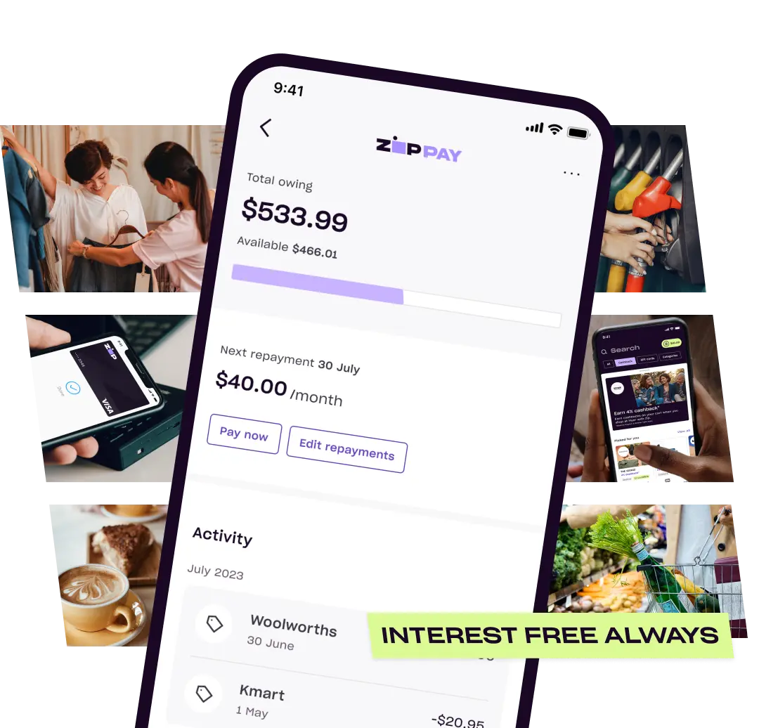 Zip Pay, Buy Now, Pay Later, No Interest