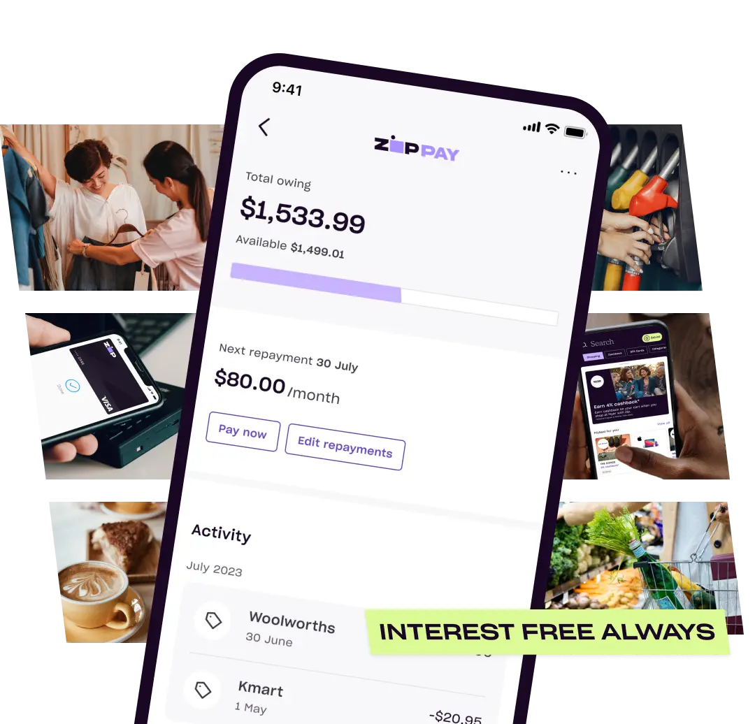 Zip Pay Sign Up for an Interest Free Payment Plan Australia